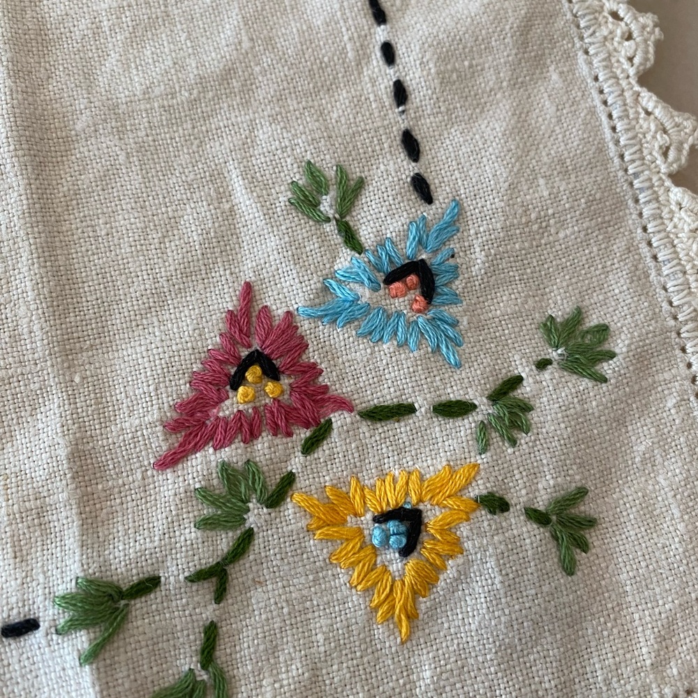 Embroidered Lace Doilies Set - Picture 3 of 6